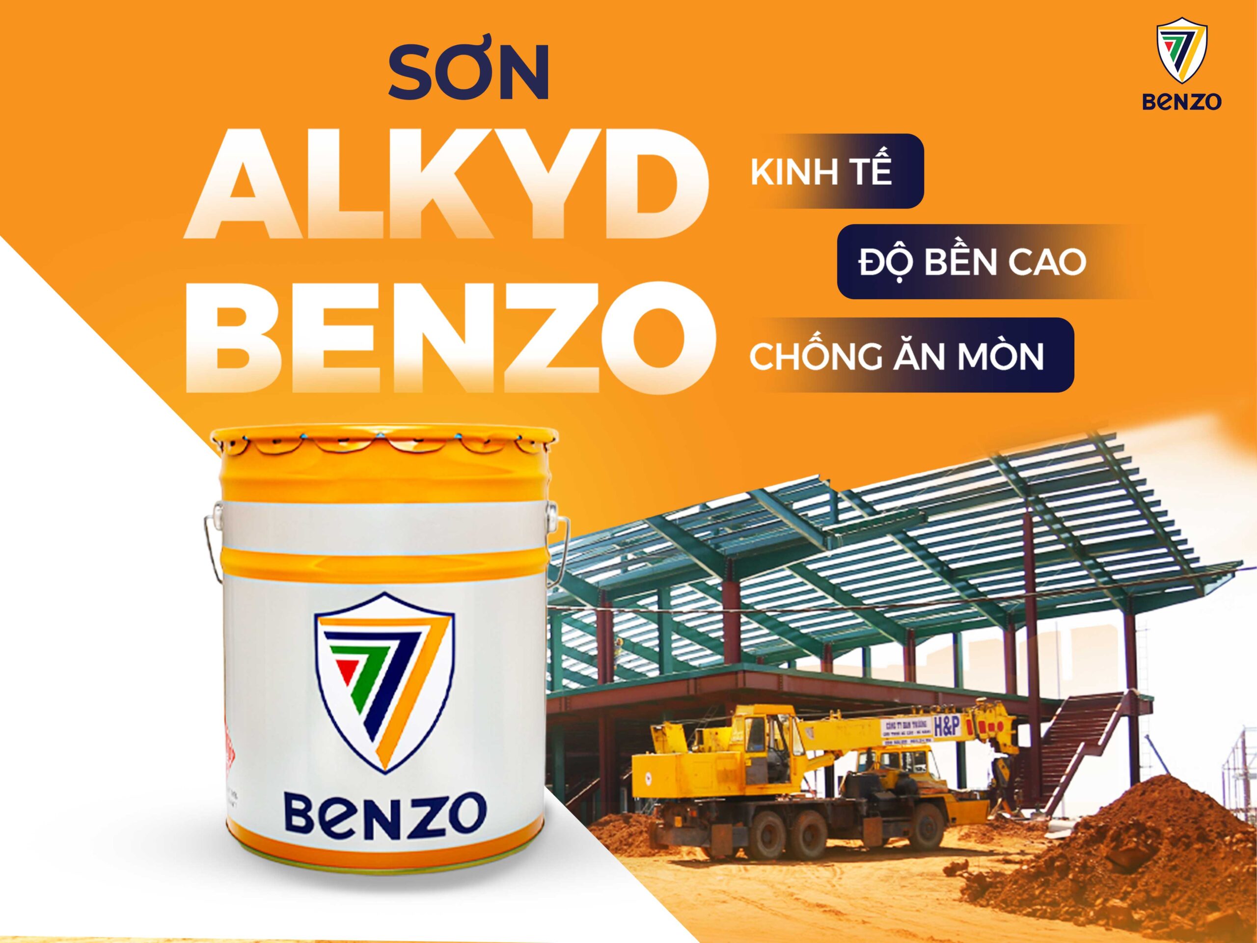 Sơn Alkyd Benzo: Giải Pháp Tối Ưu Cho Công Trình Sắt Thép