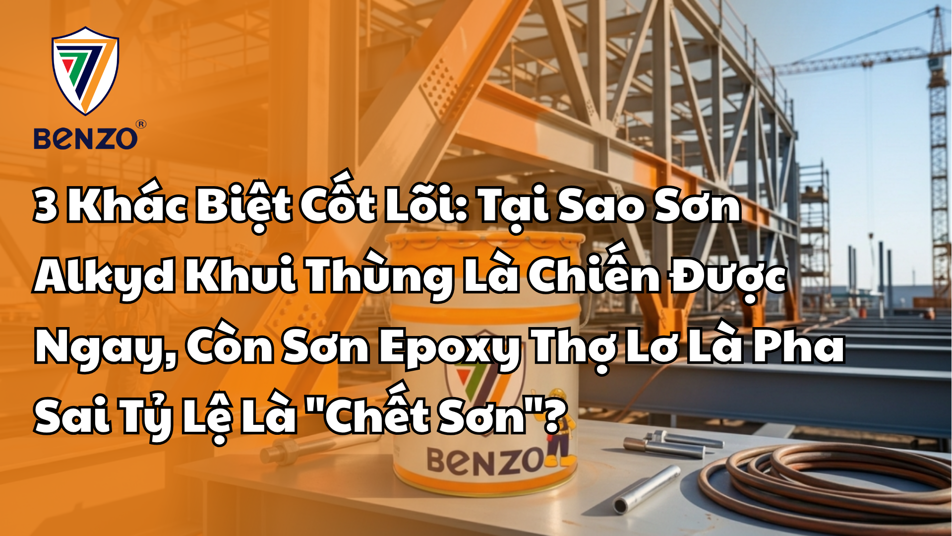 3 Khác Biệt Cốt Lõi_ Tại Sao Sơn Alkyd Khui Thùng Là Chiến Được Ngay, Còn Sơn Epoxy Thợ Lơ Là Pha Sai Tỷ Lệ Là _Chết Sơn
