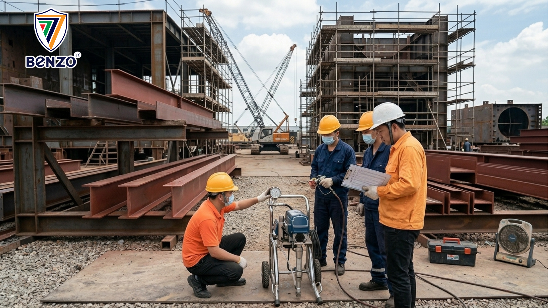 Quy Trình Thi Công Sơn Kết Cấu Thép Đạt Chuẩn B2B