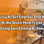 3 Mẹo Xử Lý Rỉ Sét Cấp Tốc Cho Xà Gồ Thép Bị Bỏ Quên Mưa Trước Khi Thi Công Sơn Chống Rỉ Alkyd