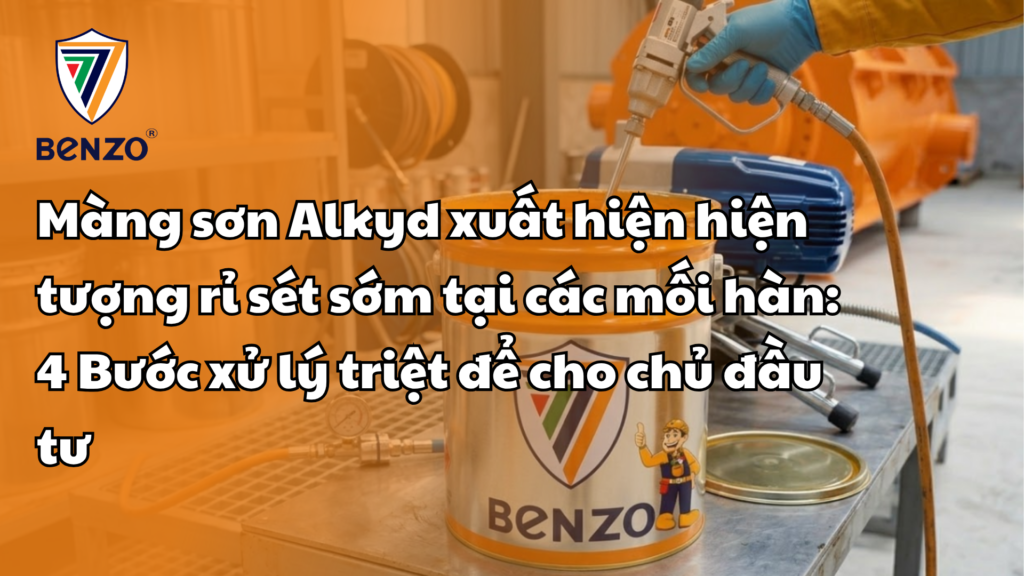 Màng sơn Alkyd xuất hiện hiện tượng rỉ sét sớm tại các mối hàn: 4 Bước xử lý triệt để cho chủ đầu tư