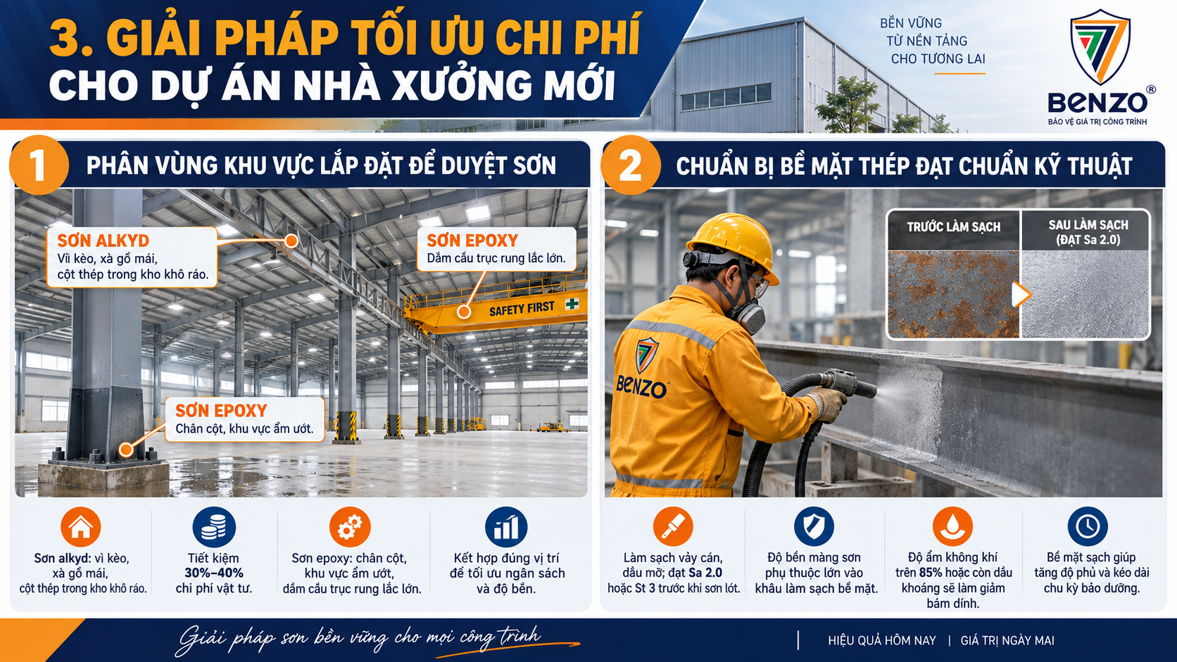 Sơn Alkyd Hay Sơn Epoxy: 3 Tiêu Chí Chủ Đầu Tư Cần Biết Để Tối Ưu Ngân Sách Xây Dựng Nhà Xưởng Ban Đầu 3 Giải Pháp Tối Ưu Chi Phí Cho Dự Án Nhà Xưởng Mới