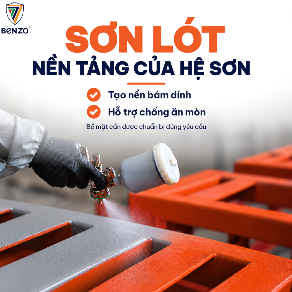 Một công trình, vì sao cần nhiều lớp sơn? 2 Thi công sơn lót trên bề mặt kết cấu thép