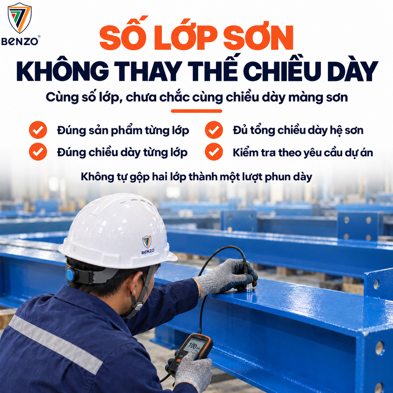 Một công trình, vì sao cần nhiều lớp sơn? 5 Cùng số lớp, chưa chắc cùng chiều dày màng sơn